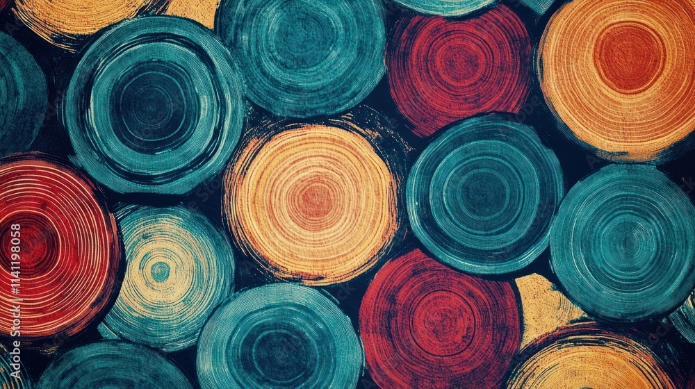 Tree Rings Abstract Pattern Background Tree Rings Abstract Pattern Background