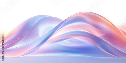 Wallpaper Mural Minimalist Abstract Wave Design with Soft Pastel Colors and Gradient Transitions Torontodigital.ca