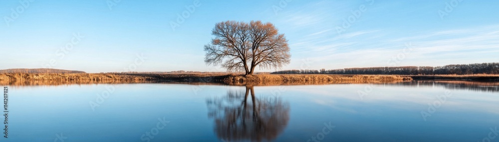 Serene River Landscape Reflection Tree Nature Scenery Spring Serene River Landscape Reflection Tree Nature Scenery Spring