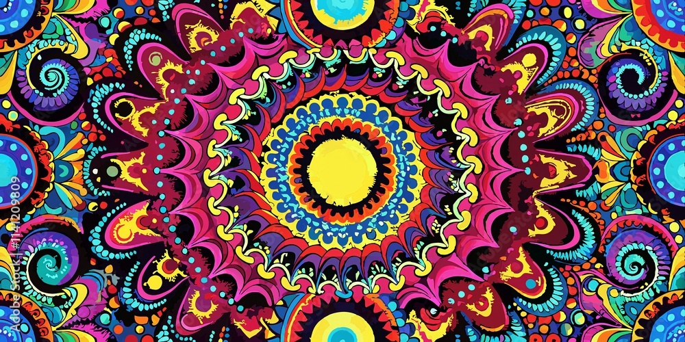 Intricate Abstract Fractal Pattern Background Intricate Abstract Fractal Pattern Background