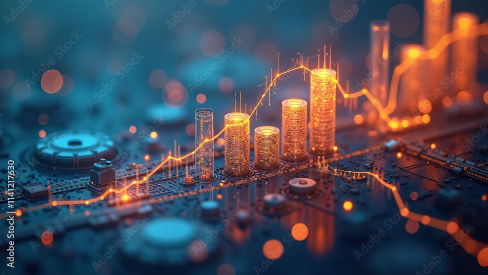 lights chart with electronic background lights chart with electronic background