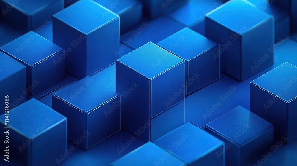 Blue Geometric Pattern 3D Render Minimalist Background Abstract Design Modern Clean Wallpaper Blue Geometric Pattern 3D Render Minimalist Background Abstract Design Modern Clean Wallpaper