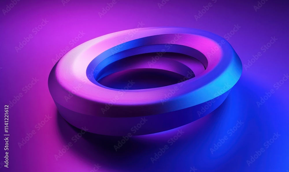Futuristic 3D Logo Design with Concentric Circles and Gradient Lighting Futuristic 3D Logo Design with Concentric Circles and Gradient Lighting