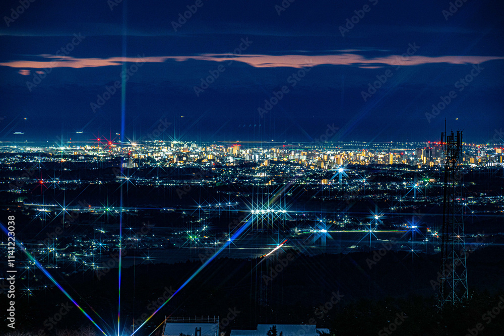 Fototapeta premium 朝日は冠の里へ