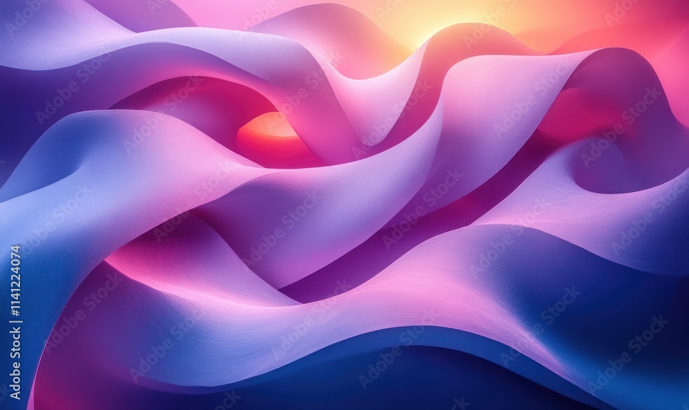 Abstract Geometric Shapes in Neon Lighting with Gradient Colors Abstract Geometric Shapes in Neon Lighting with Gradient Colors