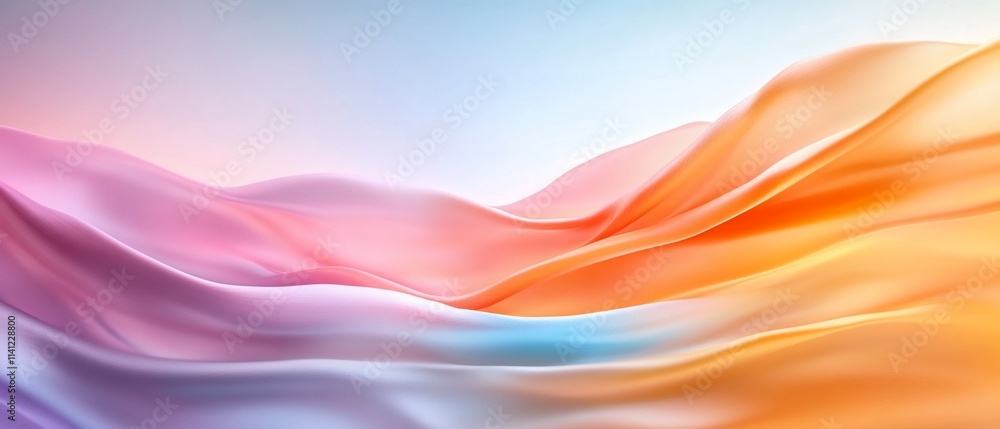 Abstract pastel flowing fabric waves. Abstract pastel flowing fabric waves.