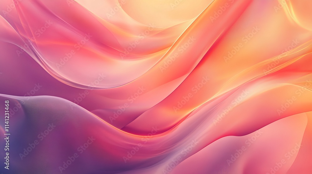 Obraz premium Abstract background with smooth flowing shapes in soft, gradient colors for modern design