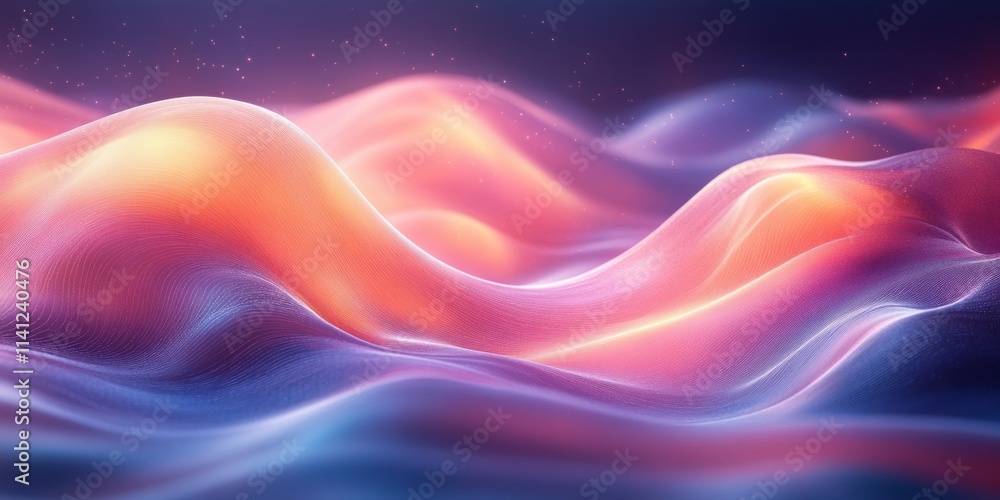 Minimalist Abstract Wave Design Soft Pastel Gradient Light Minimalist Abstract Wave Design Soft Pastel Gradient Light