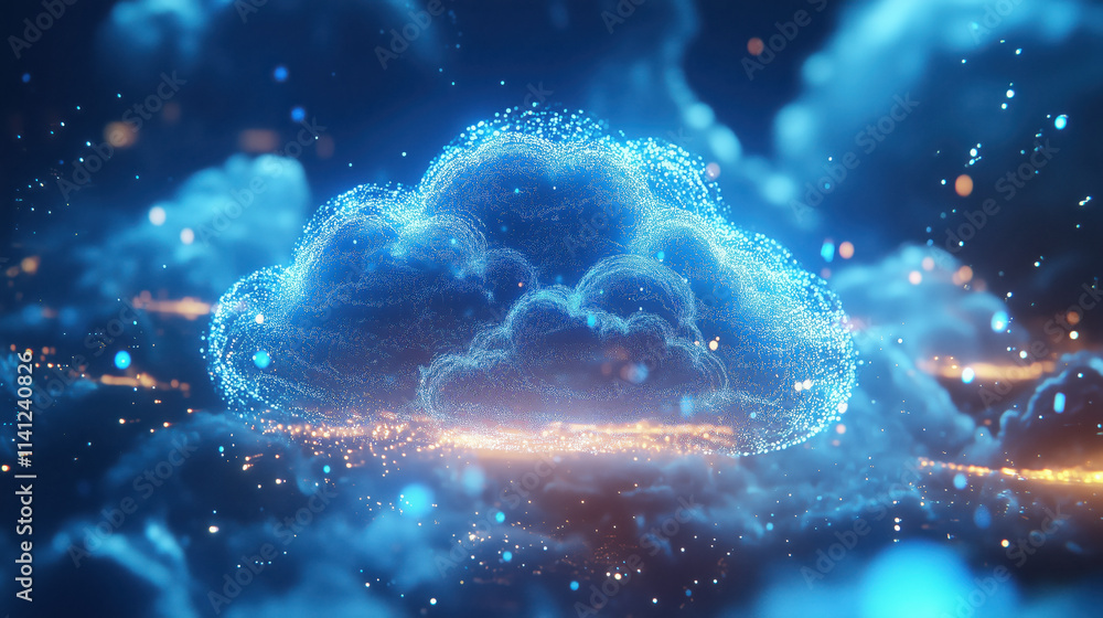 Obraz premium Cloud-Based Software and Apps Revolutionizing Modern Work Concepts