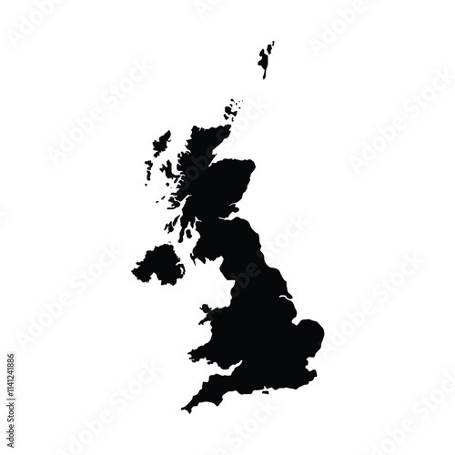 united kingdom map icon