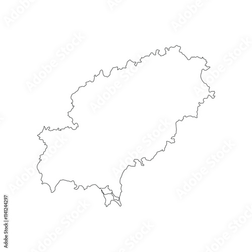 Ibiza island map icon