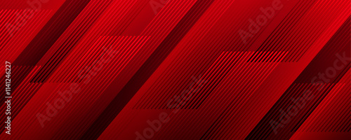 Red abstract background overlap layer on dark space with diagonal lines effect decoration. Modern graphic design element stripes style concept for web banner, flyer, card, or brochure cover
