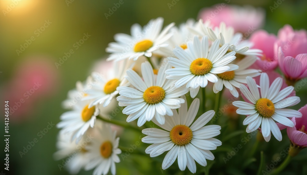 White Daisies Bloom Summer Floral Beauty White Daisies Bloom Summer Floral Beauty