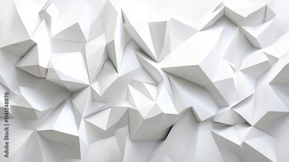 Abstract white background with geometric triangles in modern minimalist design Abstract white background with geometric triangles in modern minimalist design