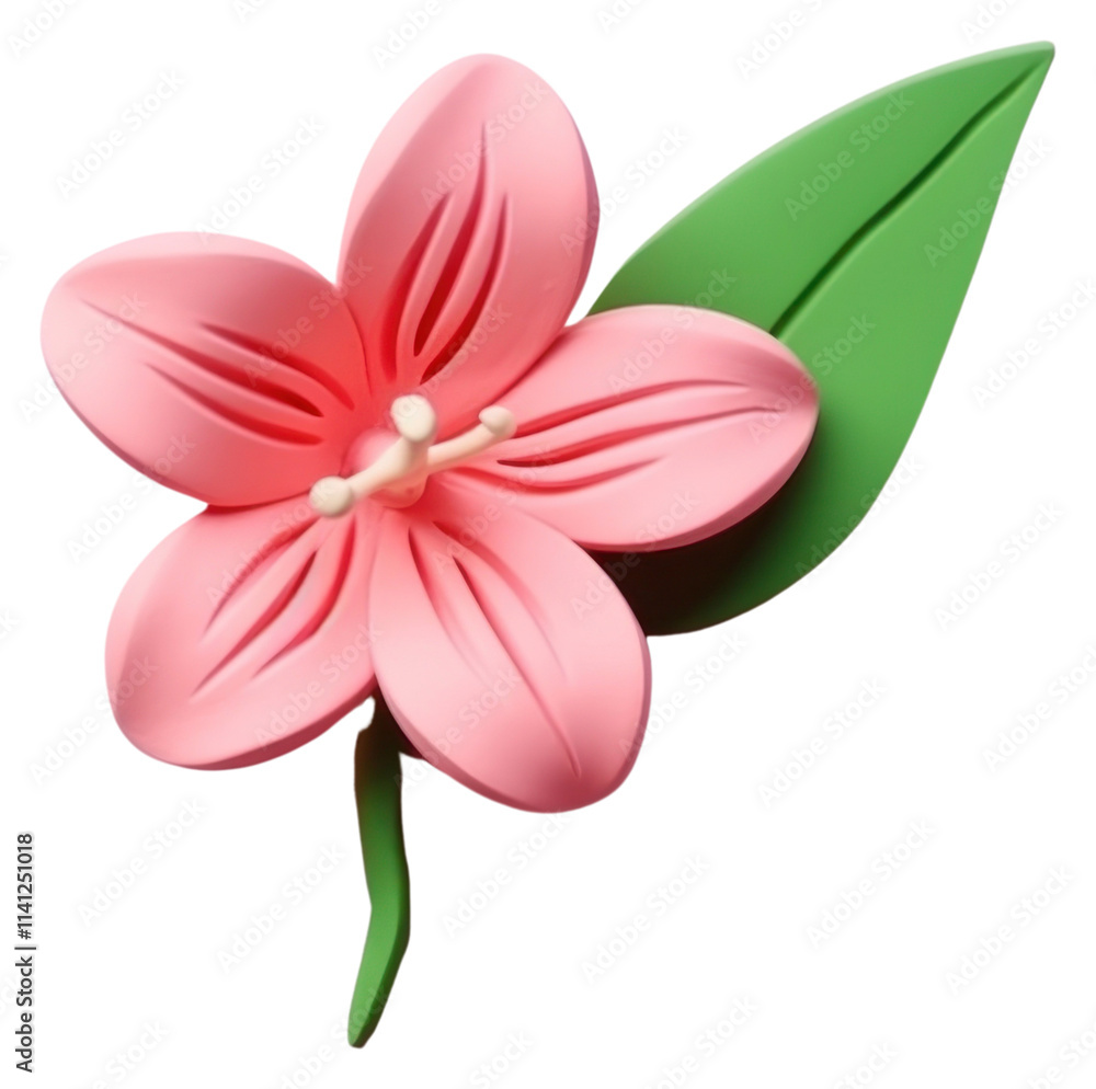 Naklejka premium PNG Lily flower petal plant inflorescence.