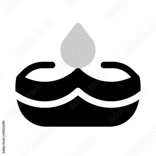 diwali icon with bulk style, perfect for user interface projects