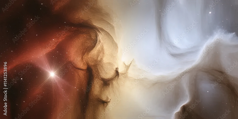Fototapeta premium Nebula in space background