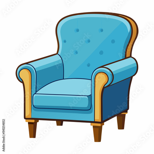 colorful illustration of a armchair