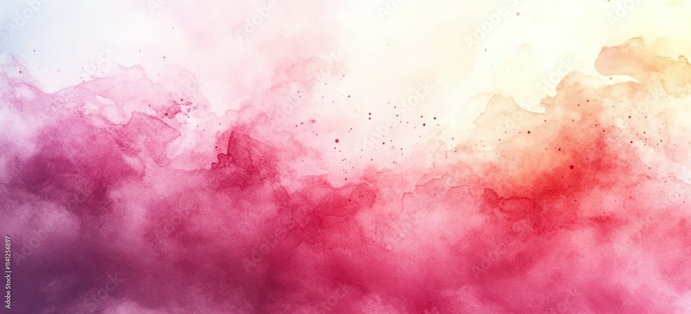 Obraz premium Gradient Background Pink White Watercolor Soft Texture Glow Elegant Pastel Design