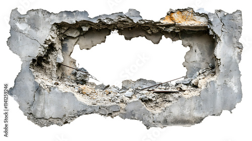 Wallpaper Mural A large hole in a wall with a rope hanging from it Torontodigital.ca