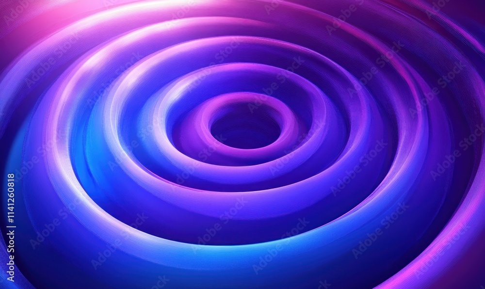 Futuristic Abstract Design with Concentric Circles in Blue and Purple Gradients Futuristic Abstract Design with Concentric Circles in Blue and Purple Gradients