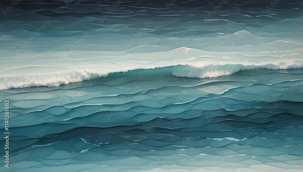 Fototapeta premium Ocean-Inspired Gradient with Ripple Effect, background