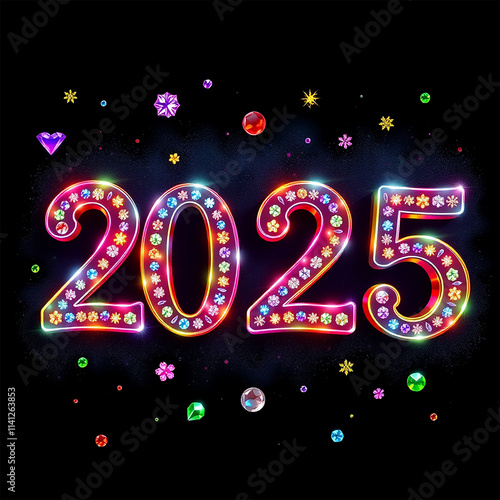 happy new year 2025 vector for various purposes such as greetings, celebrations, prints and so on