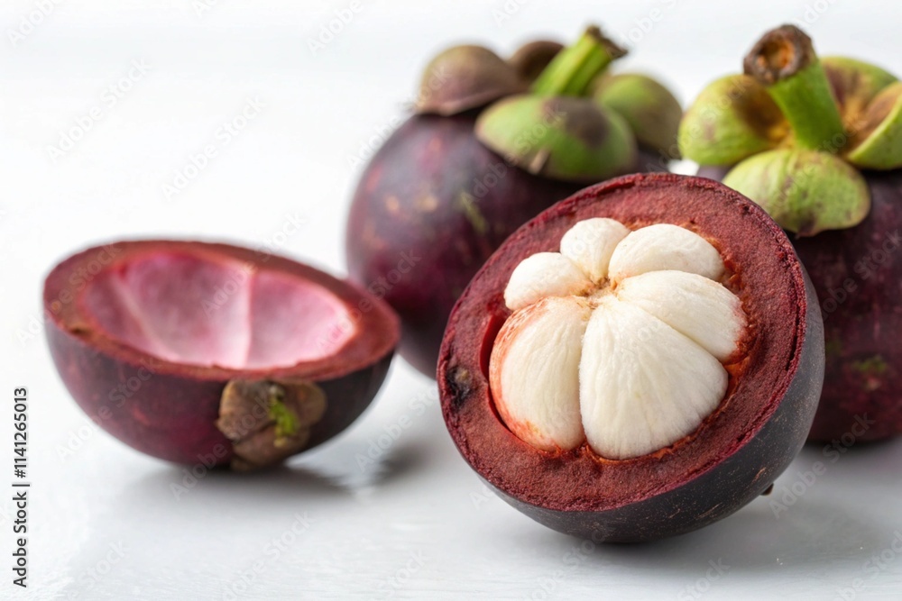 Fototapeta premium Fruits and vegetables isolated on white background