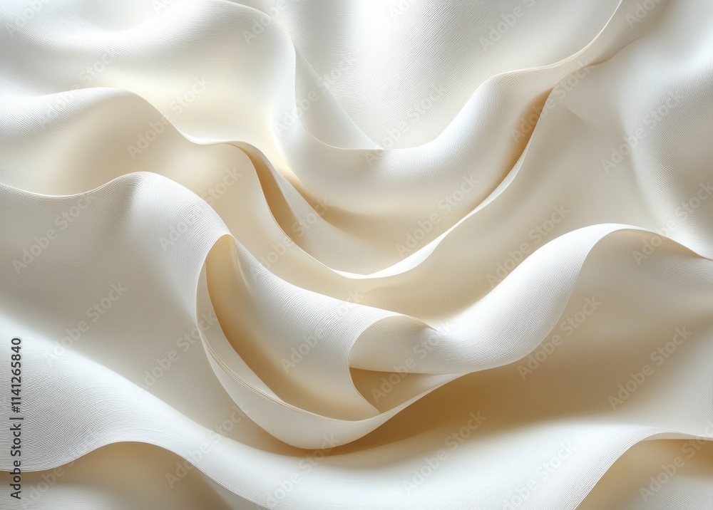 Obraz premium Beige Abstract Paper Background with Neutral Texture and Smooth Surface Featuring Layered Folds and Geometric Lines