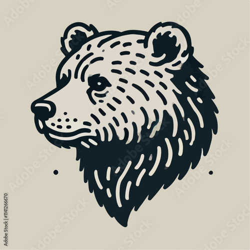 bear head vector illustration