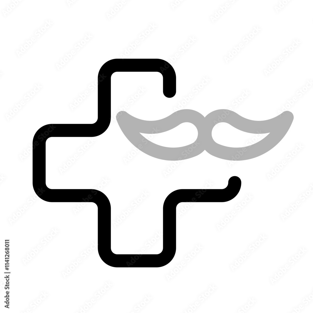 men's health icon with duoline style, perfect for user interface projects men's health icon with duoline style, perfect for user interface projects