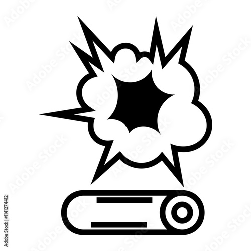 bomb Line Icon