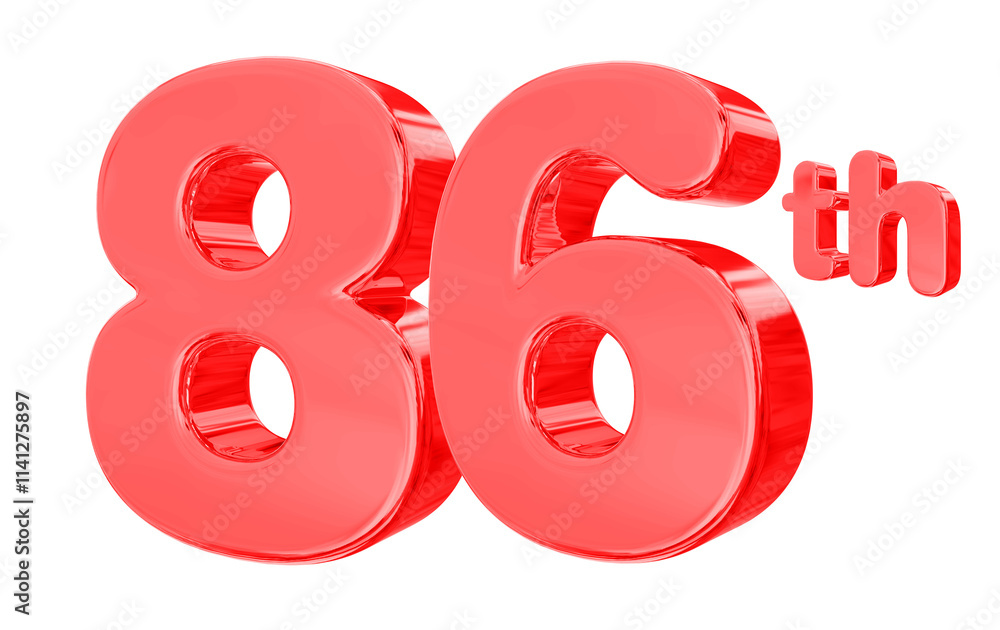 86 Anniversary red 86 Anniversary red
