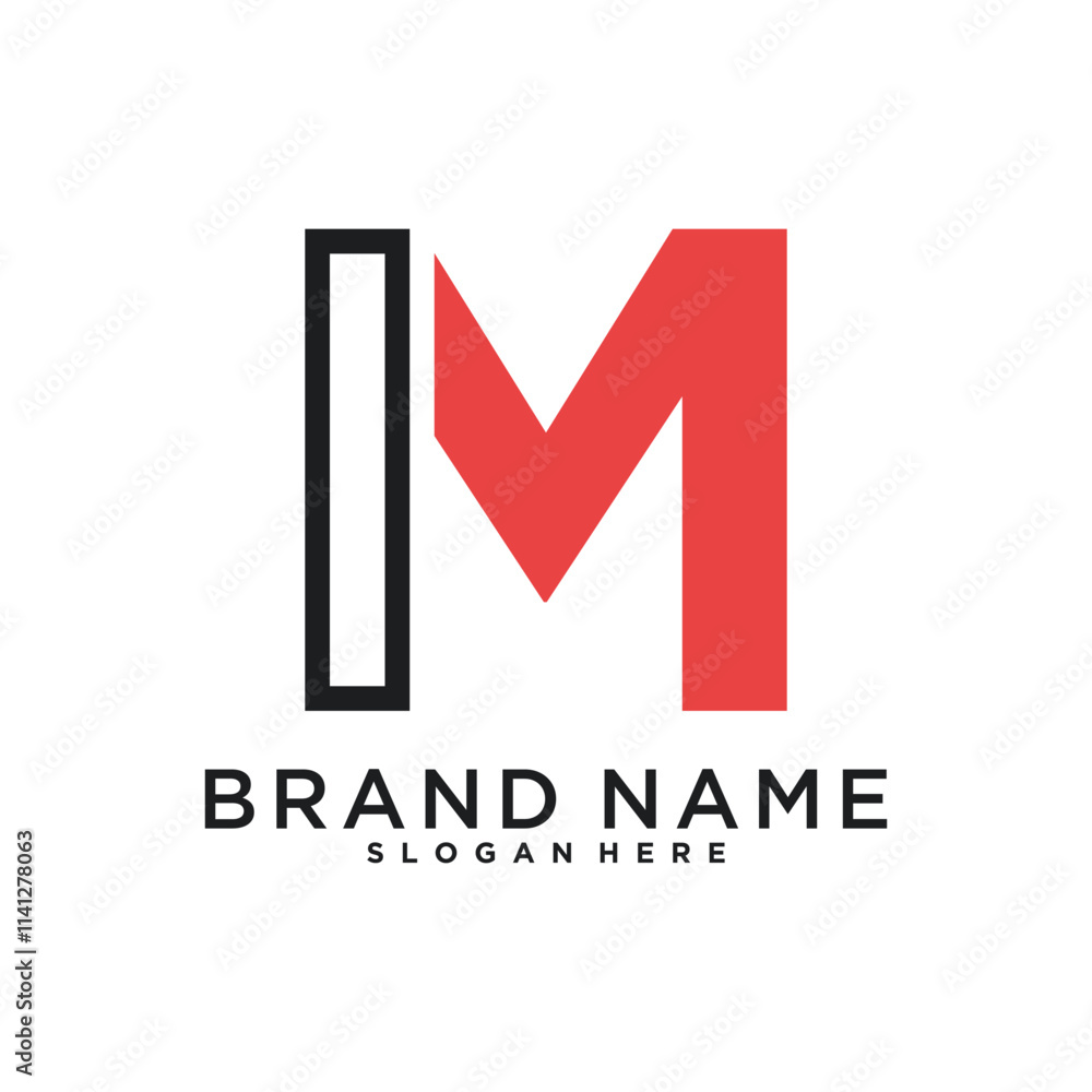 Initial letter M logo design with modern concept Initial letter M logo design with modern concept