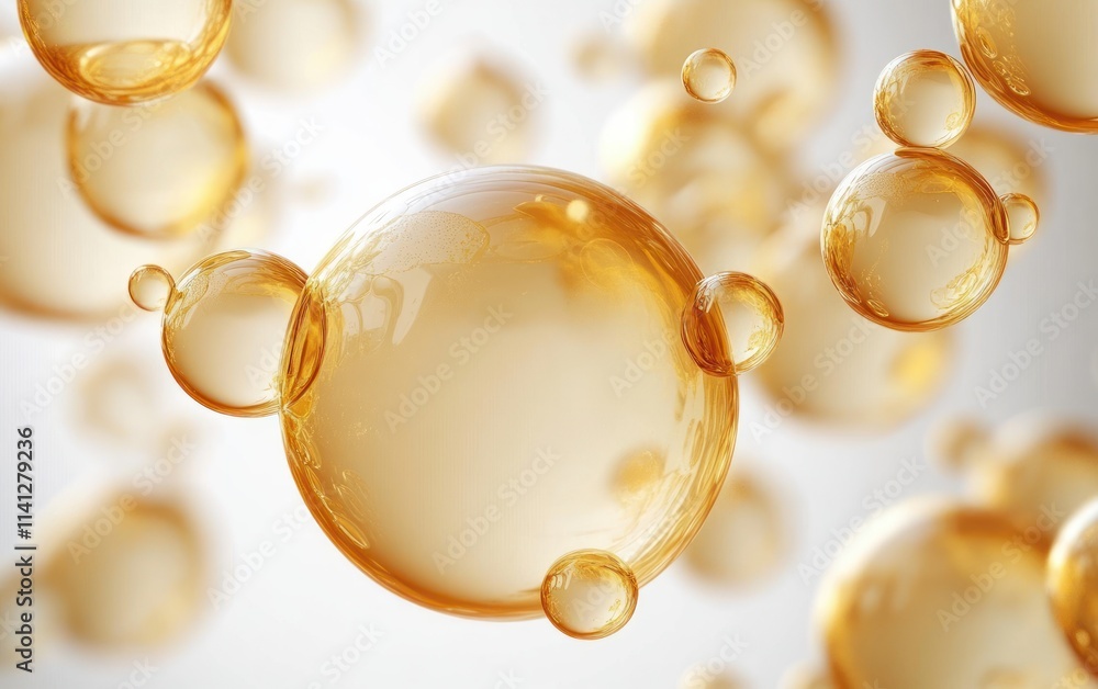 Translucent Yellow Bubbles Background Relaxing Calm Fluid Soft Light Translucent Yellow Bubbles Background Relaxing Calm Fluid Soft Light