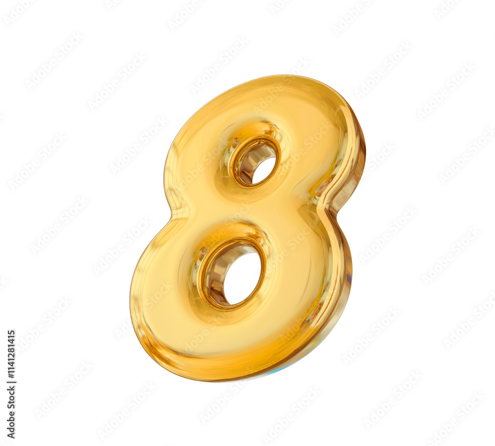 Gold Number 8 Gold Number 8
