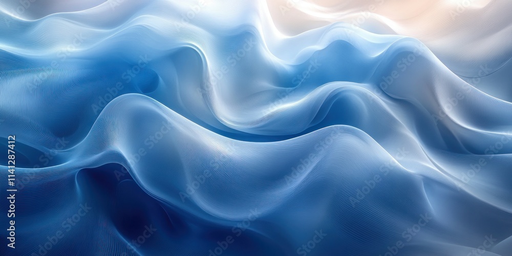 Futuristic Abstract Blue Glass Curves Minimalist Design Futuristic Abstract Blue Glass Curves Minimalist Design