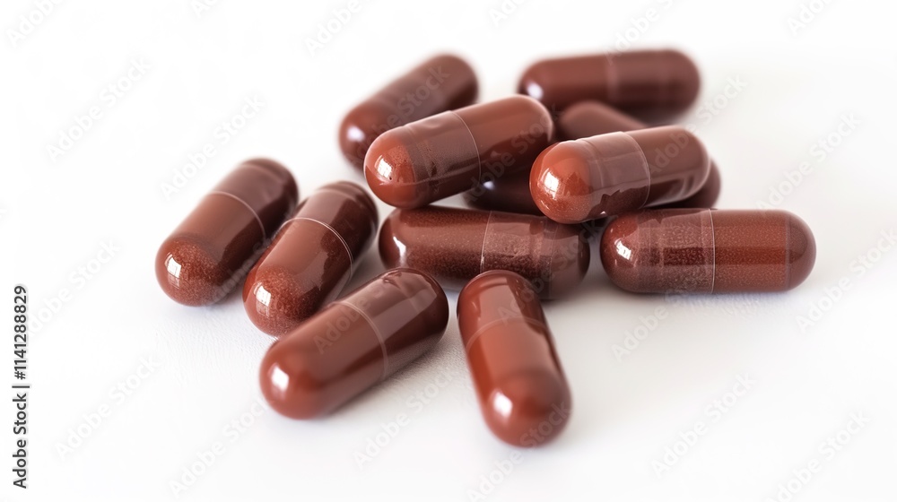 The Prominent Omega 3 Capsules Isolated on White Background: A Visual Representation of Nutritional Essentials. The Prominent Omega 3 Capsules Isolated on White Background: A Visual Representation of Nutritional Essentials.