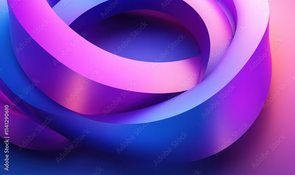 3D Abstract Geometric Shapes in Vibrant Purple and Blue Gradient for Modern Minimalist Background 3D Abstract Geometric Shapes in Vibrant Purple and Blue Gradient for Modern Minimalist Background