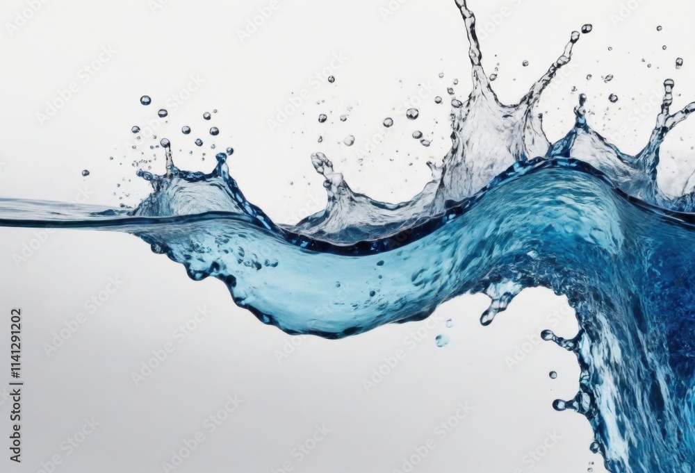 A dynamic splash liquid, creating a dramatic and abstract shape against a white background. A dynamic splash liquid, creating a dramatic and abstract shape against a white background.