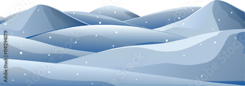 Background of winter snow landscape illustration.