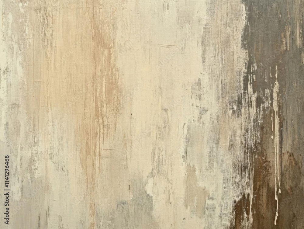 Obraz premium Exploring Beige and Brown Abstract Canvas Texture