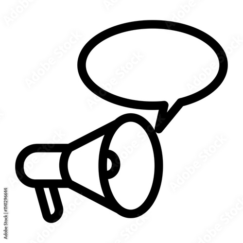 Megaphone icon design template