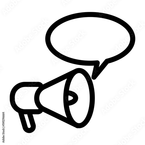 Megaphone icon design template