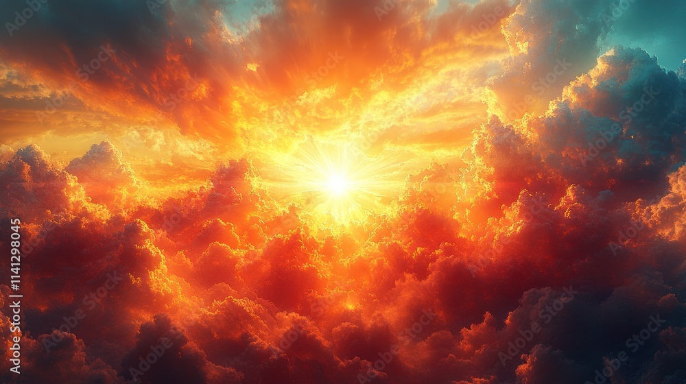 Bright Sky Sunlight Abstract Background Bright Sky Sunlight Abstract Background