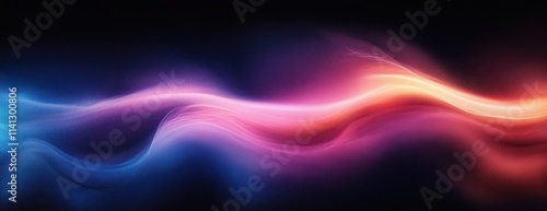 Wallpaper Mural Vibrant Abstract Dynamic Wave Gradient Background Colorful Design Poster Cover with Soft Light Flowing Shapes Torontodigital.ca