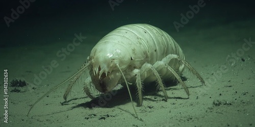 Giant Isopod on Ocean Floor Deep Sea Creature photo