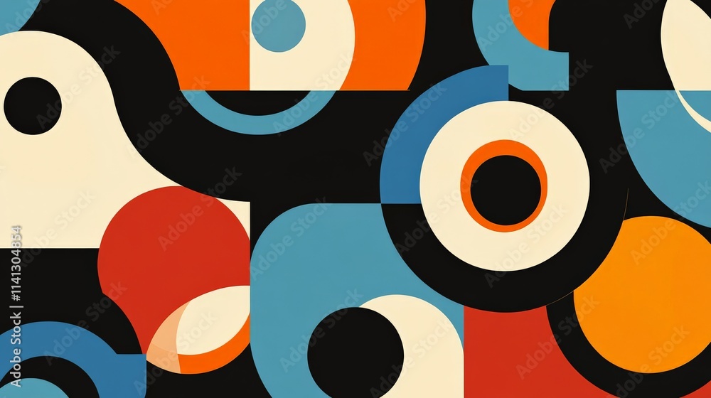 Bold Groovy Vector Pattern with Chunky Wavy Lines
