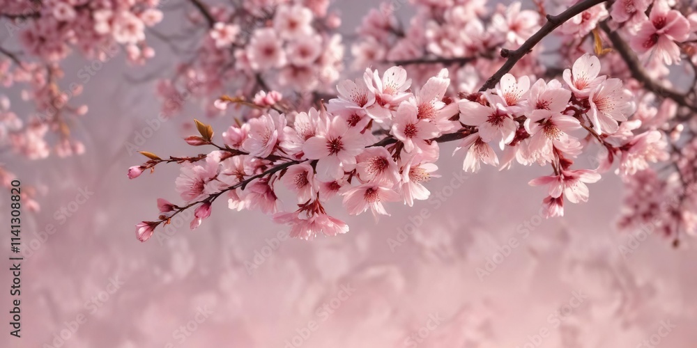 delicate cherry blossom branches with intricate leaf shapes and soft pink hues, nature's beauty, delicate pink flowers delicate cherry blossom branches with intricate leaf shapes and soft pink hues, nature's beauty, delicate pink flowers