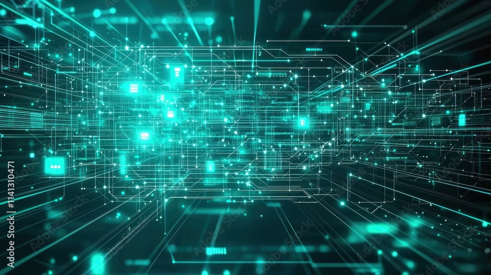 A sleek and modern holographic interface background with interconnected glowing lines, circuit patterns, and floating data panels emitting soft neon light. Subtle particle animations and a gradient A sleek and modern holographic interface background with interconnected glowing lines, circuit patterns, and floating data panels emitting soft neon light. Subtle particle animations and a gradient